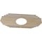 Ekena Millwork Chrysler Wood Fretwork Pierced Ceiling Medallion, Hickory, 28"W x 14"H x 7 3/8"ID x 3/8"T CMWP28X14X0375CSHI - alternate 5